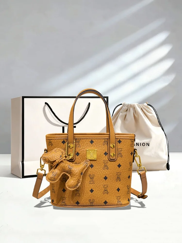 vintage-style-women's-handbag-it-little-bear-pendant-market-basket-design-soft-leather-shoulder-bag-for-daily-use