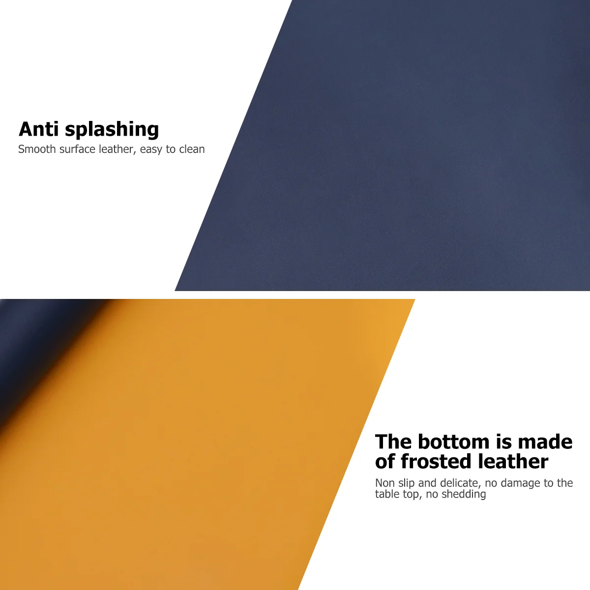 

1pcs Large Pu Double-Sided Mouse Pad 30X80Cm Soft Laptop Mouse Pad For Gaming Office Home Use Yellow Dark Blue Pcs