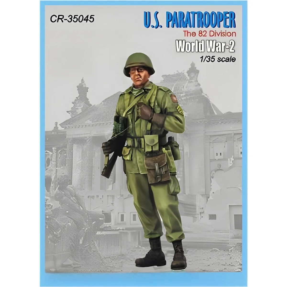 

1/35 фигурка из смолы, неокрашенная модель, военная тема, американский десантник, разобранная и неокрашенная МОДЕЛЬ GK