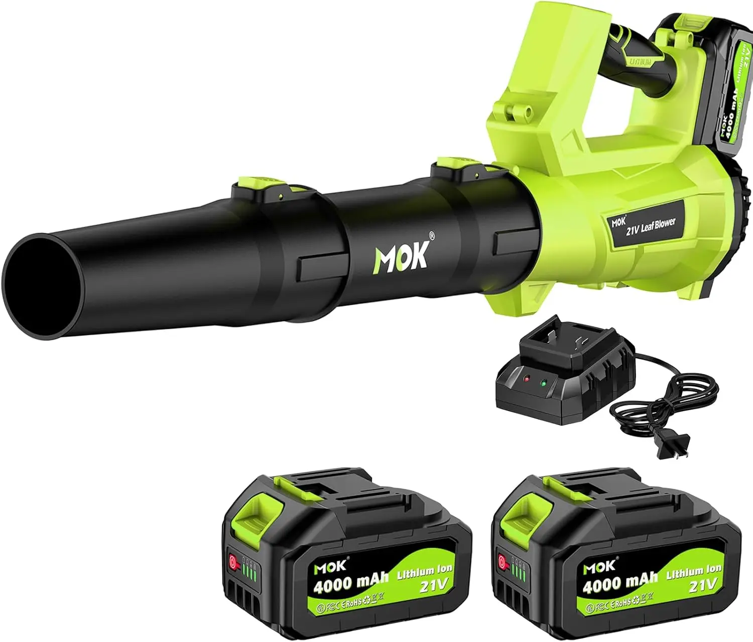 

Leaf Blower Cordless,560CFM/150MPH Brushless Motor Electric Cordless Leaf Blower with 2 x 21V 4.0Ah Battery and Charger, 3-Varia