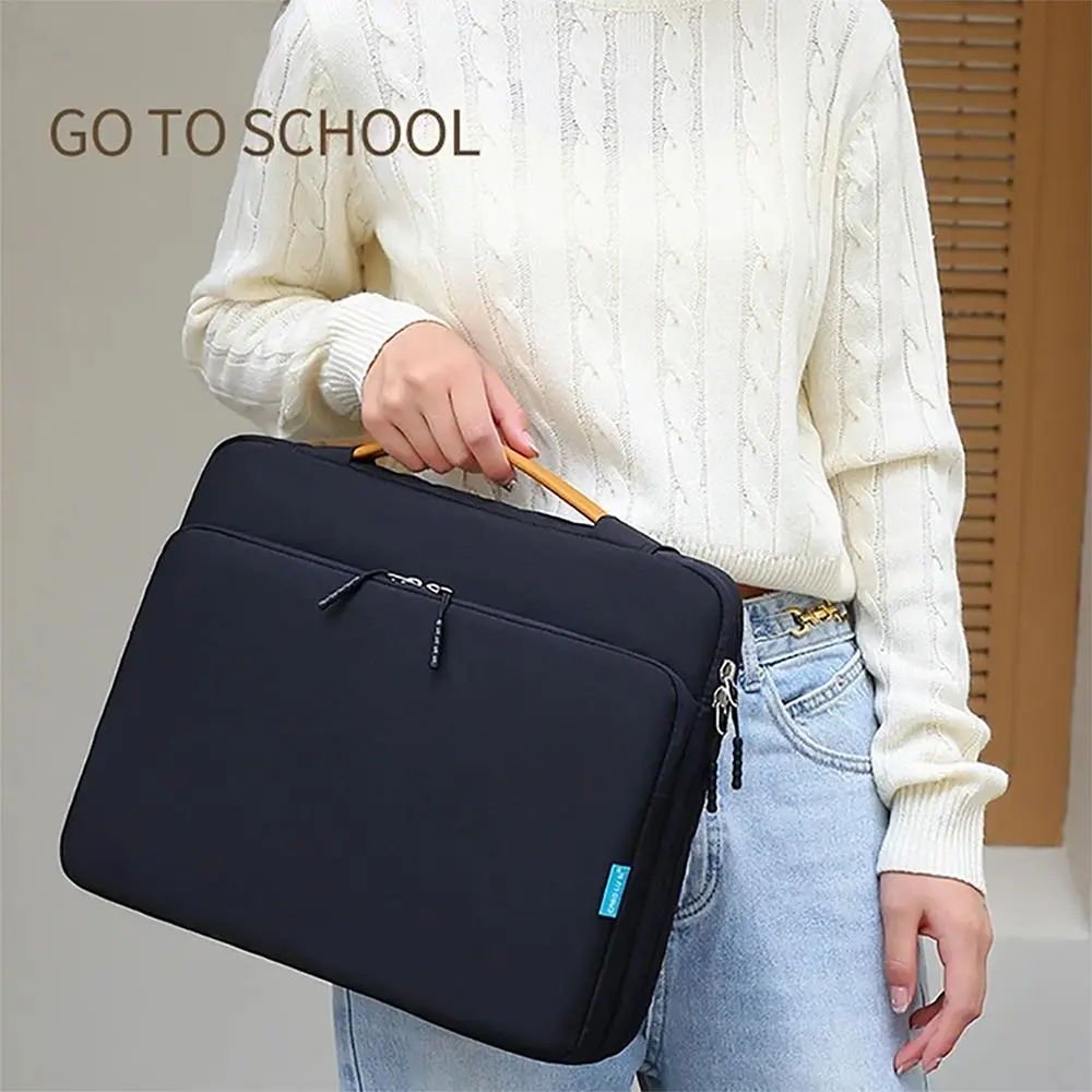 

Computer Cover With Handle Portable Laptop Bags Waterproof Ultra Thin Laptop Case Dual Zipper Lightweight Notebook Sleeve Travel