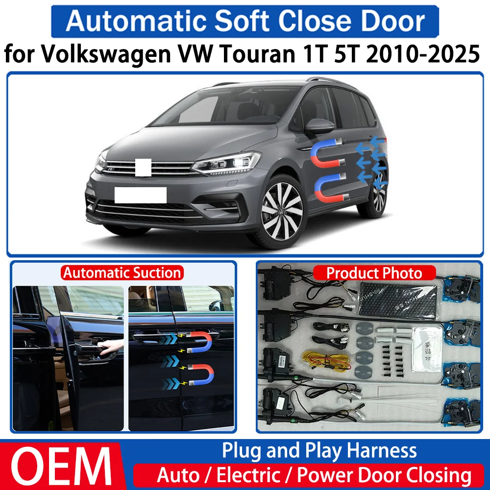 

for Volkswagen VW Touran 1T 5T 2010-2025 Car OEM Automatic Soft Close Door Electric Suction Kit Auto Power Closing System