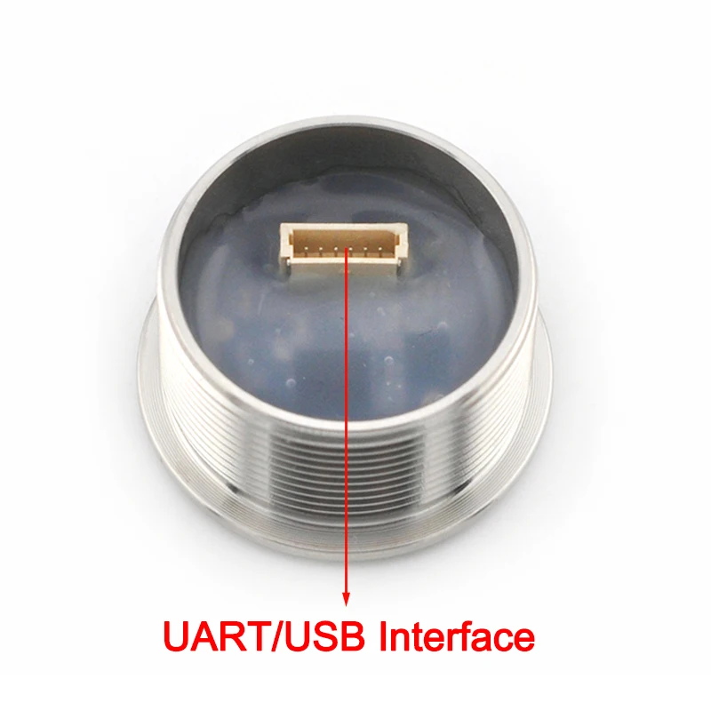 FP001-M25 DC3.3V 500 Face Capacity UART USB Facial Recognition Module Single Lens Scanner With Round Indicator Light For Arduino view 4
