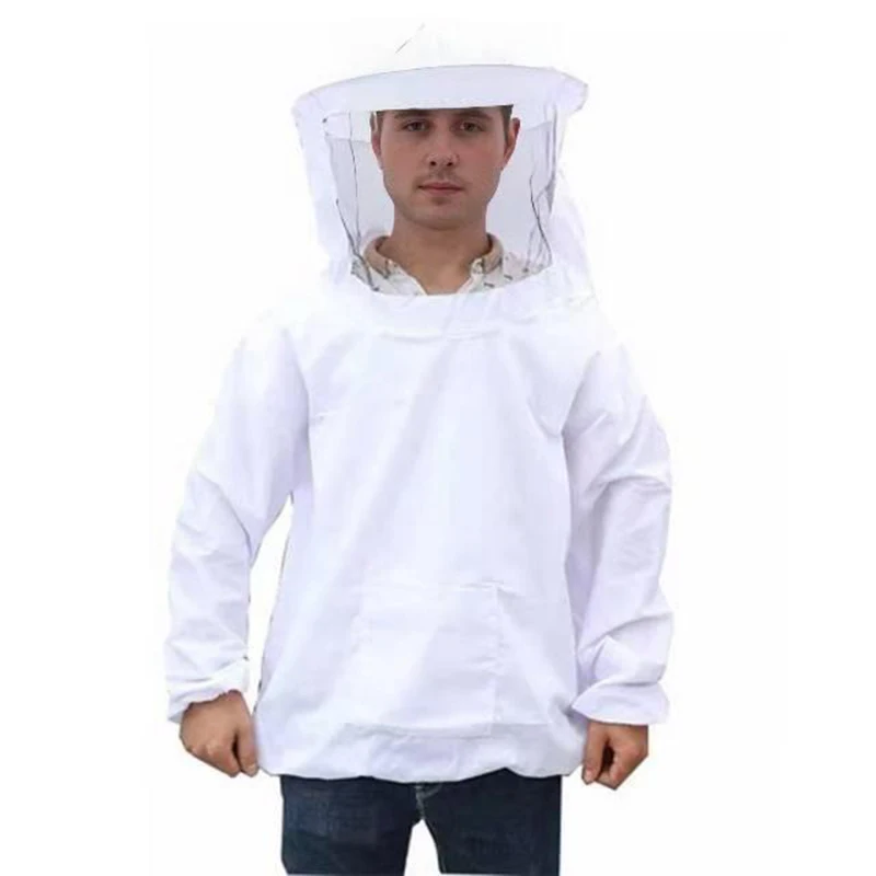 

Professional Protective Clothing Beekeeping Protective Equipment Apicultura Clothes Beekeeper Costume Veil Hood Hat Anti-Bee