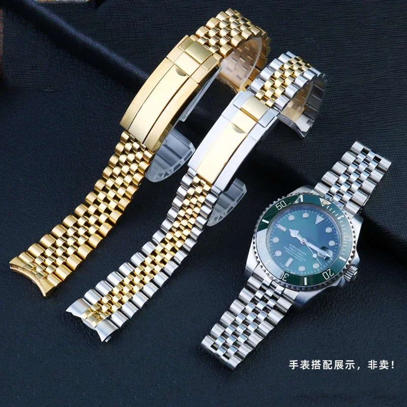 

Watch Accessories Band FOR Rolex Daytona Water Ghost Submariner Watch Bracelet Chain 20mm Solid Stainless Steel Watch Strap