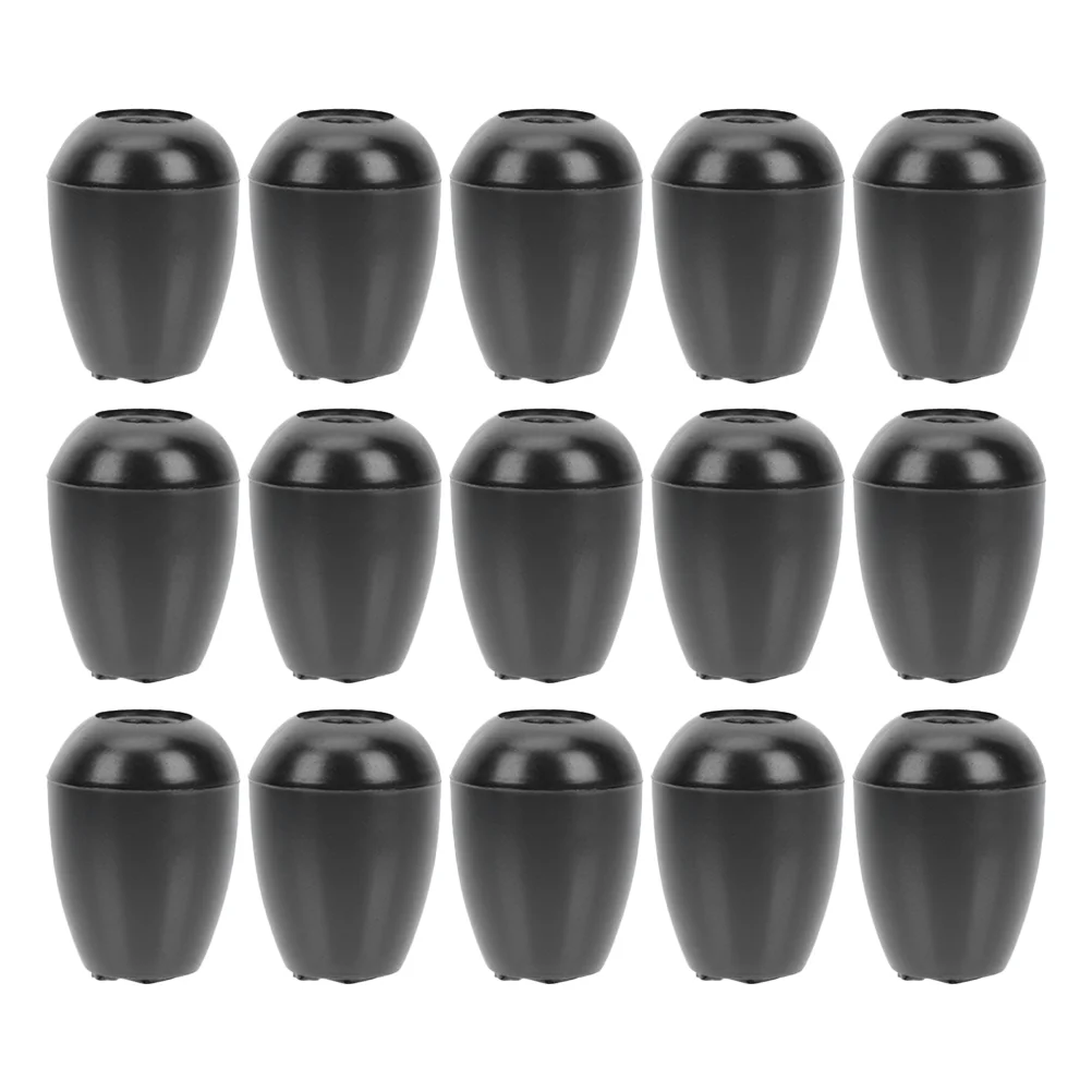 20 Pairs Silicone Ear Tips For Universal Earbuds Comfortable Fit Ear Tips Black Earphone Replacement Tips Ear Buds Cover Silicon