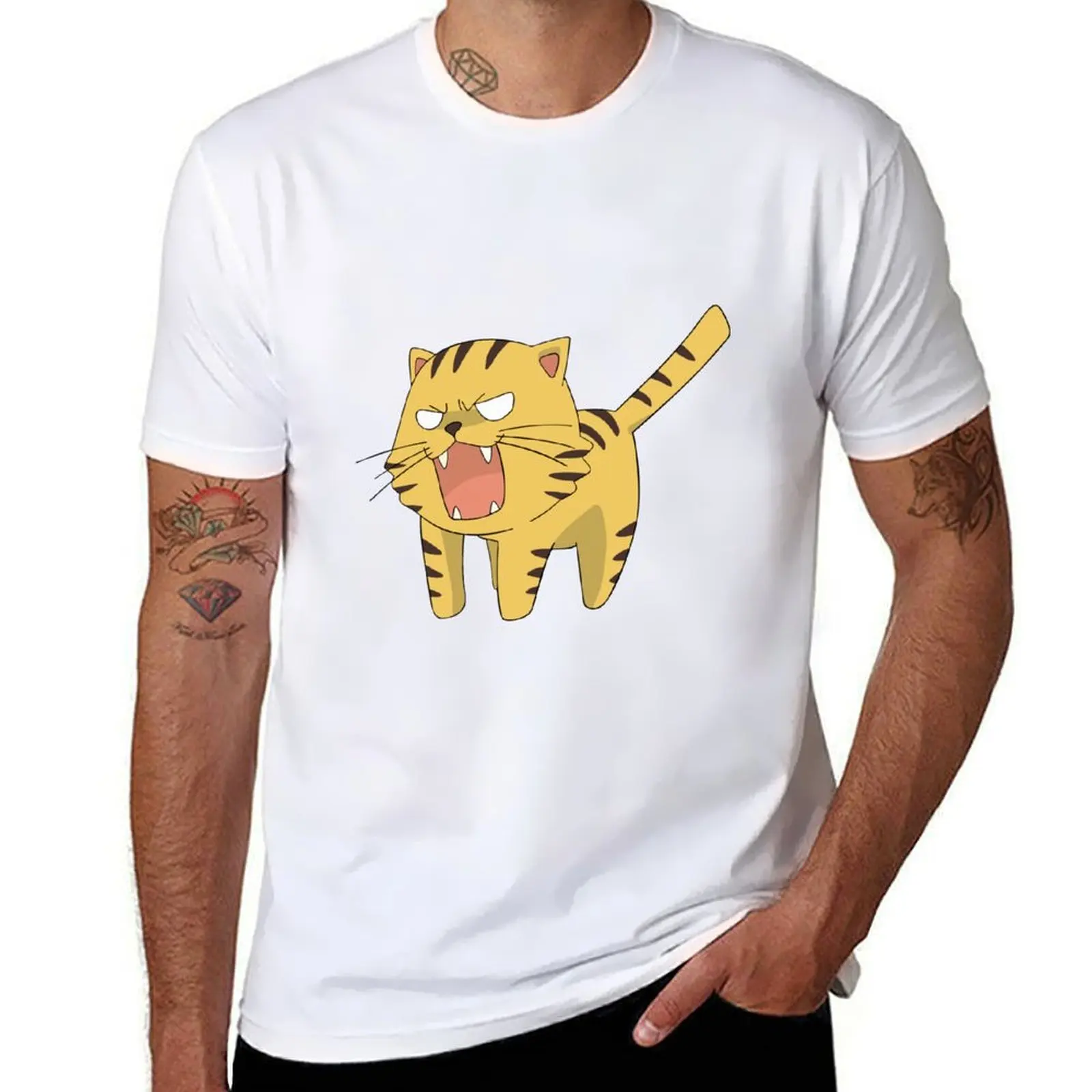 

Футболка Palm-Top Tiger Toradora, хлопковые футболки, мужские забавные футболки из 100% хлопка, футболка