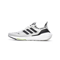 Adidas Ultra Boost 2022 Men's Running Shoes, Fashionable, Light Weight, Wear Resistant, Training Sneakers, White and Black