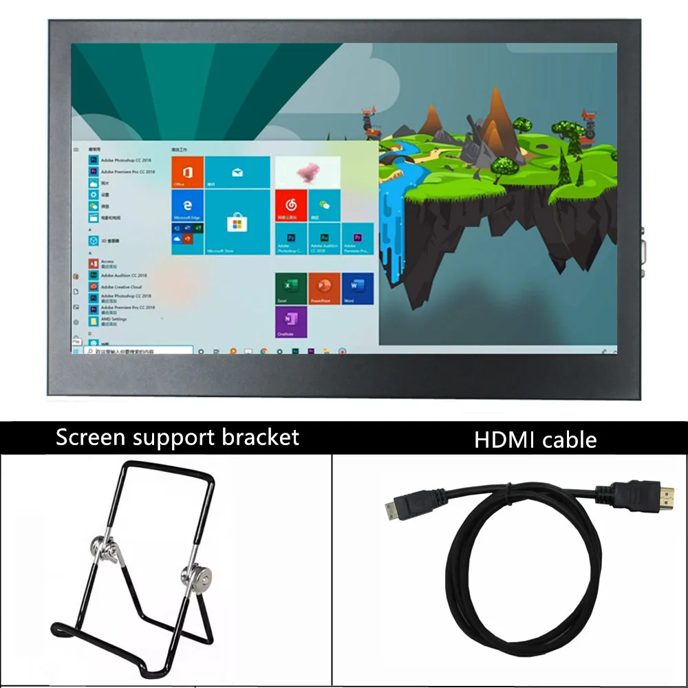 

14 inch 1600*900 LCD Screen Portable monitor With Shell/Stand Raspberry Pi 4B Extended Display PC laptop computer Second screen