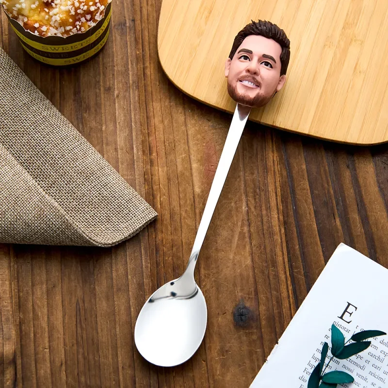 Custom Face Spoon Personalized Funny Spoon Dinnerware Gift