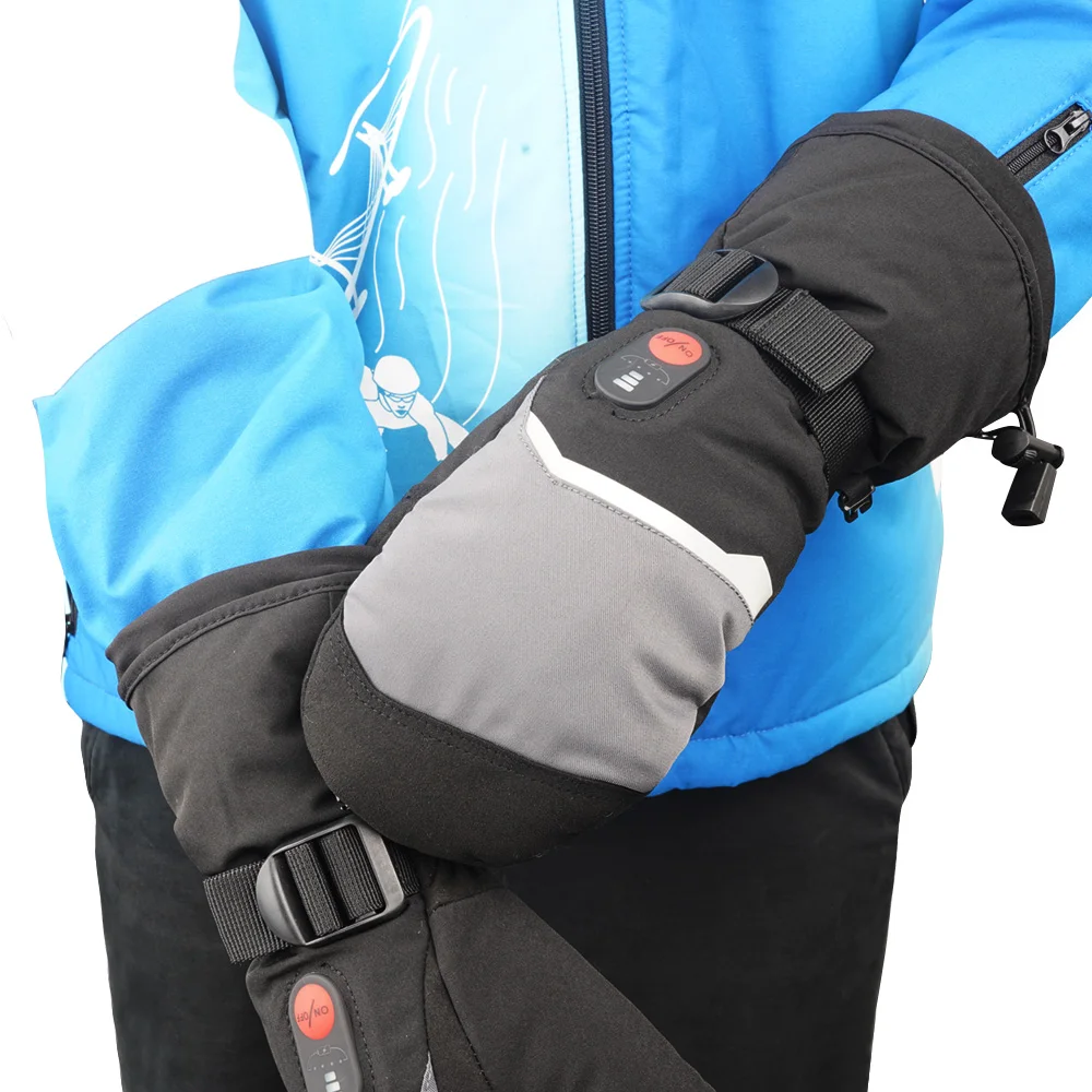 Redder Warmte Oplaadbare Verwarmde Handschoenen Met Batterij Thermische Handschoenen Voor Dames Man Ski Motorfiets Handschoen Handwarmer Warmte