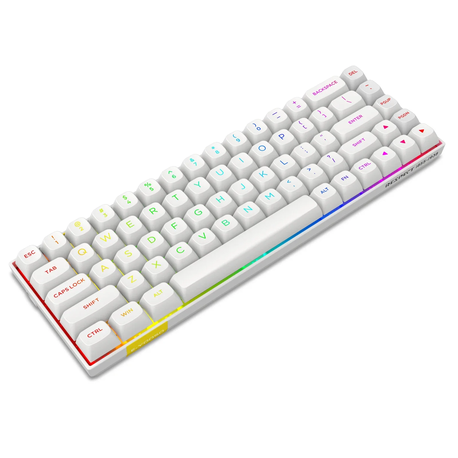 E-YOOSO HZ68 magnetic axis mechanical keyboard Wired 68-key esports game 8K return adjustable key path PBT key