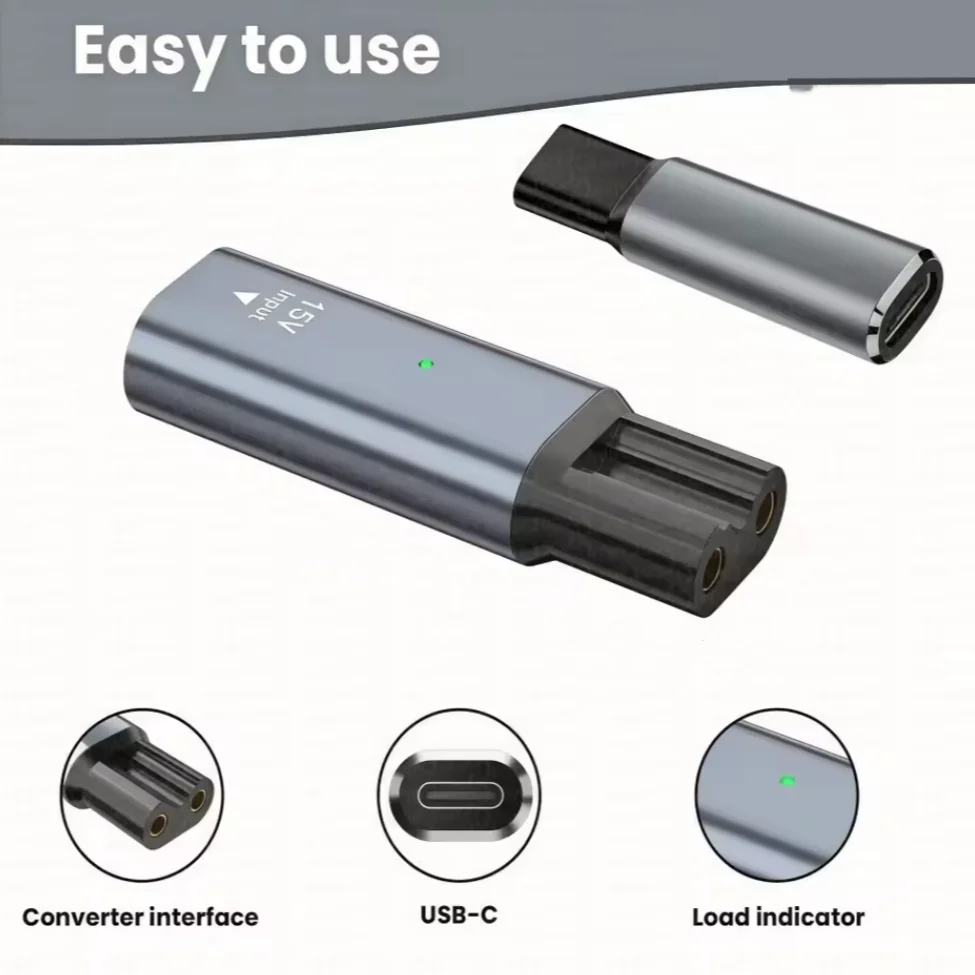 5V/15V Mini USB-C to Shaver Charging Adapter 5Vfor QP2724、QP2834、QP1924/70、QP4631/90、QP1424/70、MG5910、X3001、QP4631 Beard Trimmer image 6