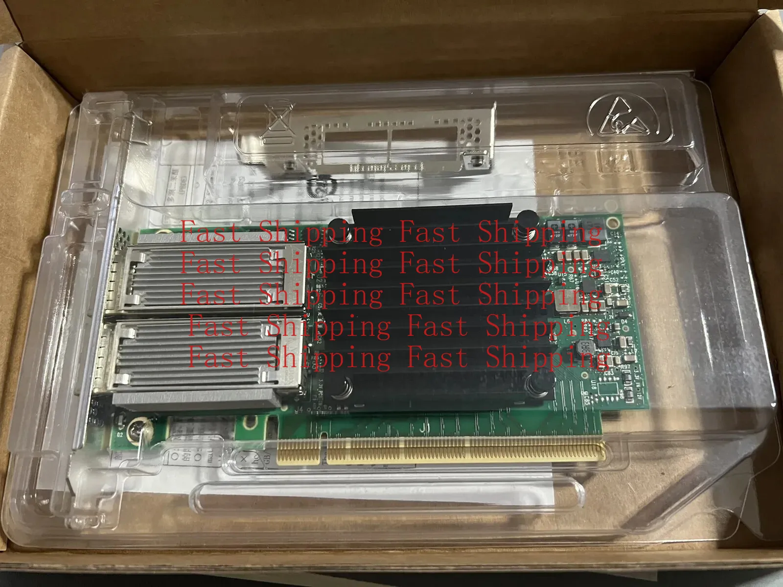 A=For Mellanox MCX416A-CCAT CX416A Dual-Port ConnectX-4 100GbE PCIe Adapter NIC
