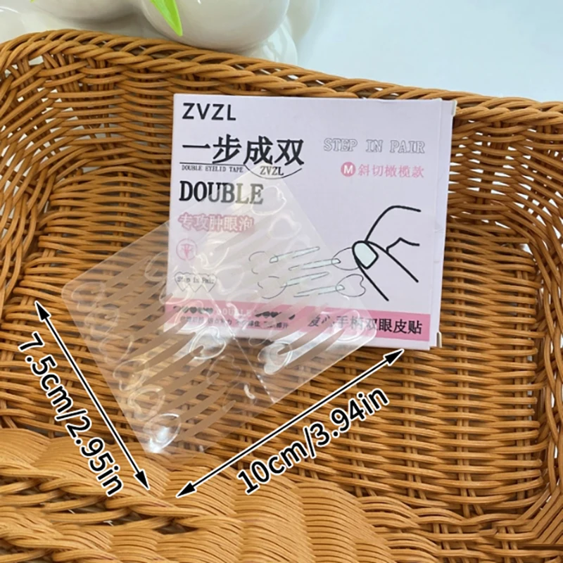 Autocollants Double paupière avec poignée, bandes de beauté naturelles invisibles et durables pour façonner les grands yeux, bandes de levage pour les yeux, 128 pièces/boîte