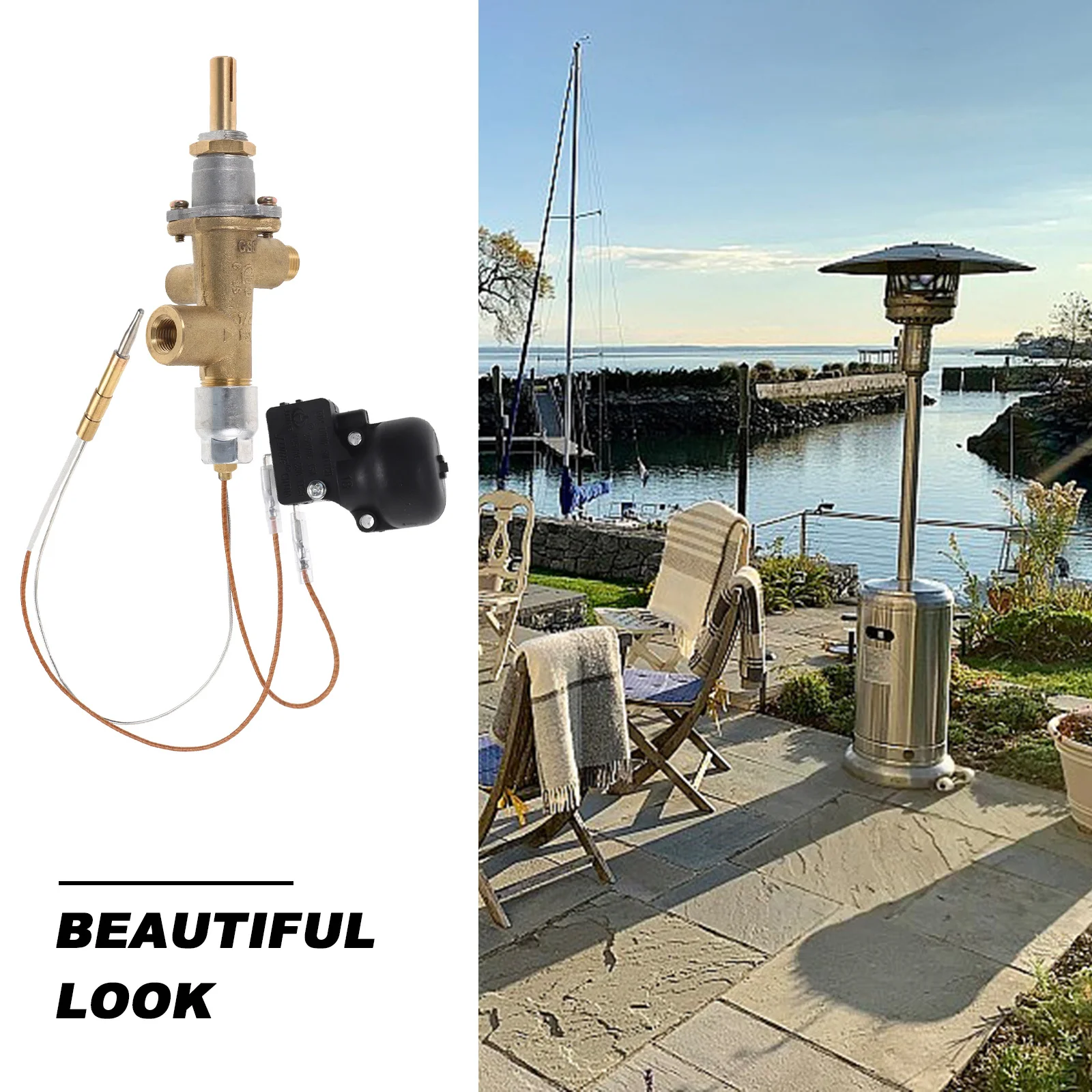 مجموعة واحدة من المزدوج الحراري الاحترافي والإمالة بديلة عالمية لمكونات أمان سخان الفناء الخارجي #2