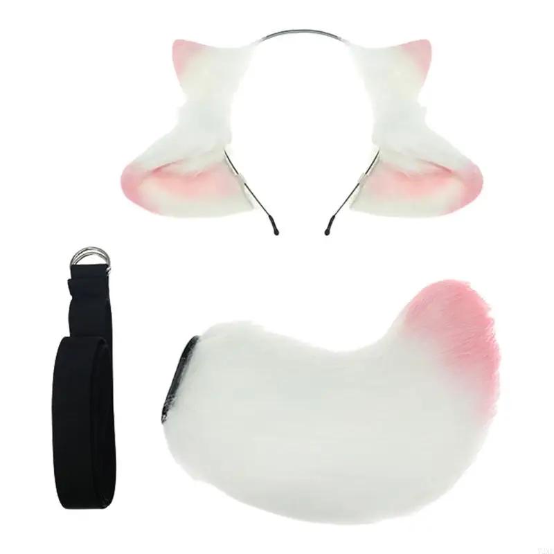 72XE Traje Cosplay Animal Oveja Diadema con Orejas Oveja para Cosplay Halloween para niños y Adultos