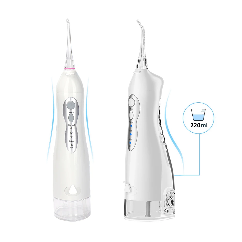 Oral Irrigator USB Rechargeable Water Flosser Family Travel Gift Portable Dental Water Jet Water Tank Waterproof  5 Nozzle