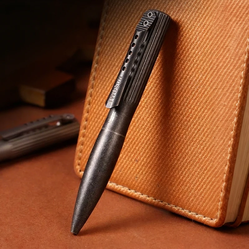 

High Quality TC4 Titanium Tactical Pen Self Defense Ballpoint Pen Emergency Glass Breaker School Office Stationery Supplies