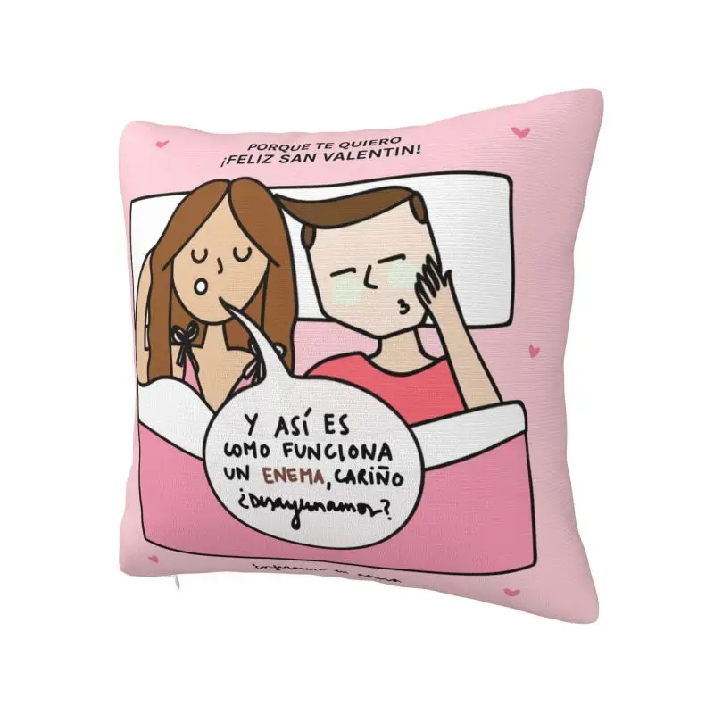 Enfermera En Apuros Cartoon Doctor Nurse Cushion Cover 60x60 cm Polyester Soft Throw Pillow Case For Sofa Home Decor Pillowcase