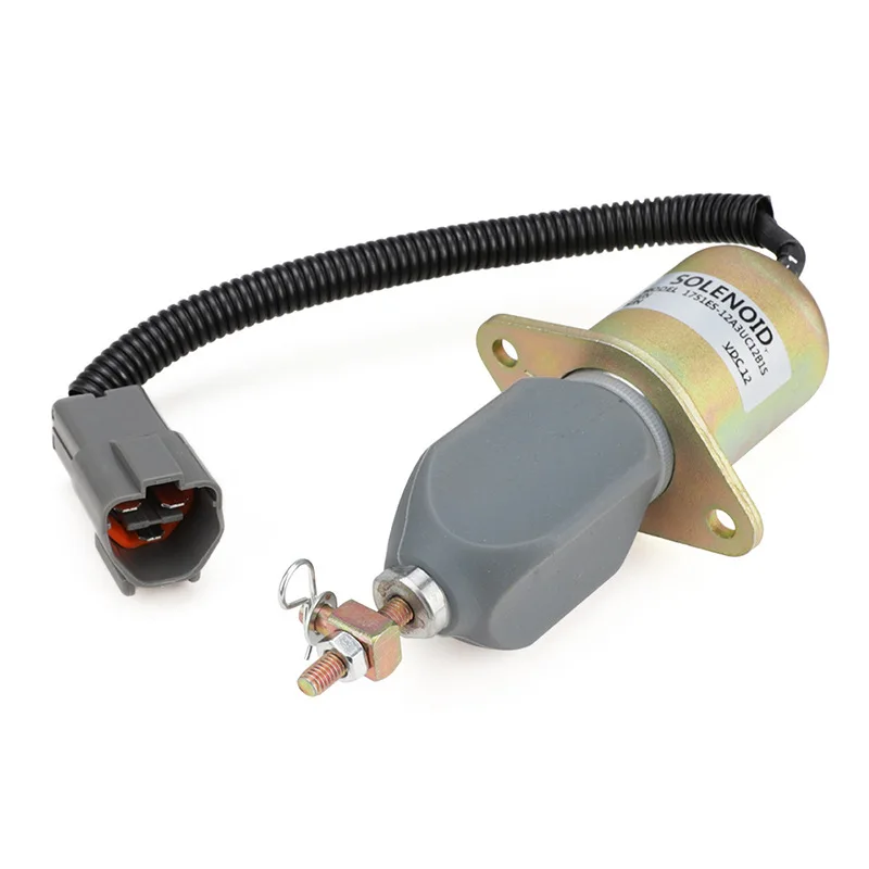 Engine Stop Solenoid Valve Compatible with R60-5, Fuel Shutoff Solenoid for 4TNE94 Engine