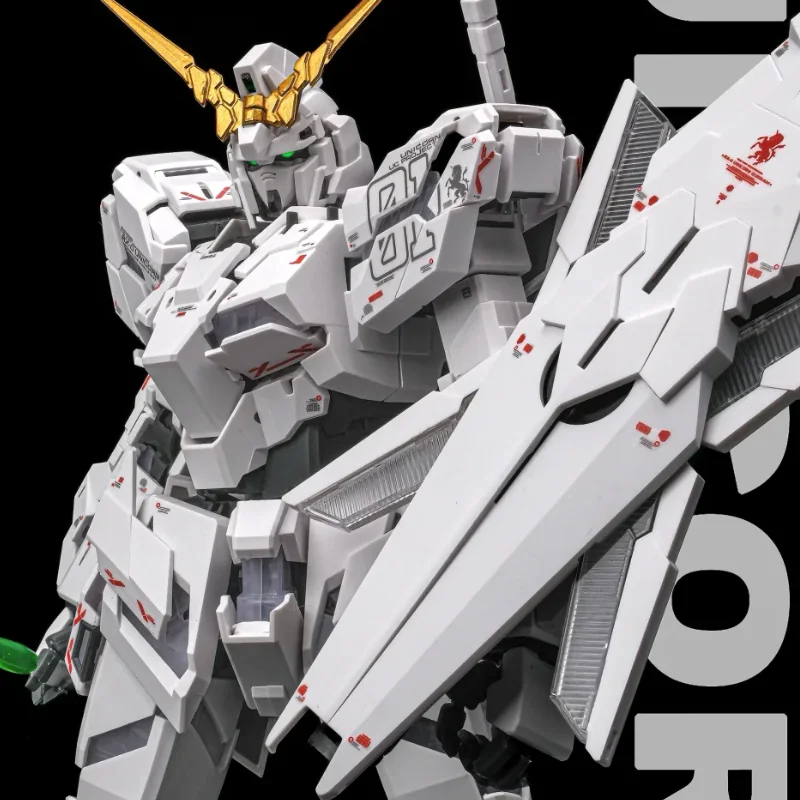 Em estoque shenshou modelo unicórnio mgex 1/100 RX-0 kit de montagem de brinquedo figura de ação anime sem lâmpada grupo robô presentes