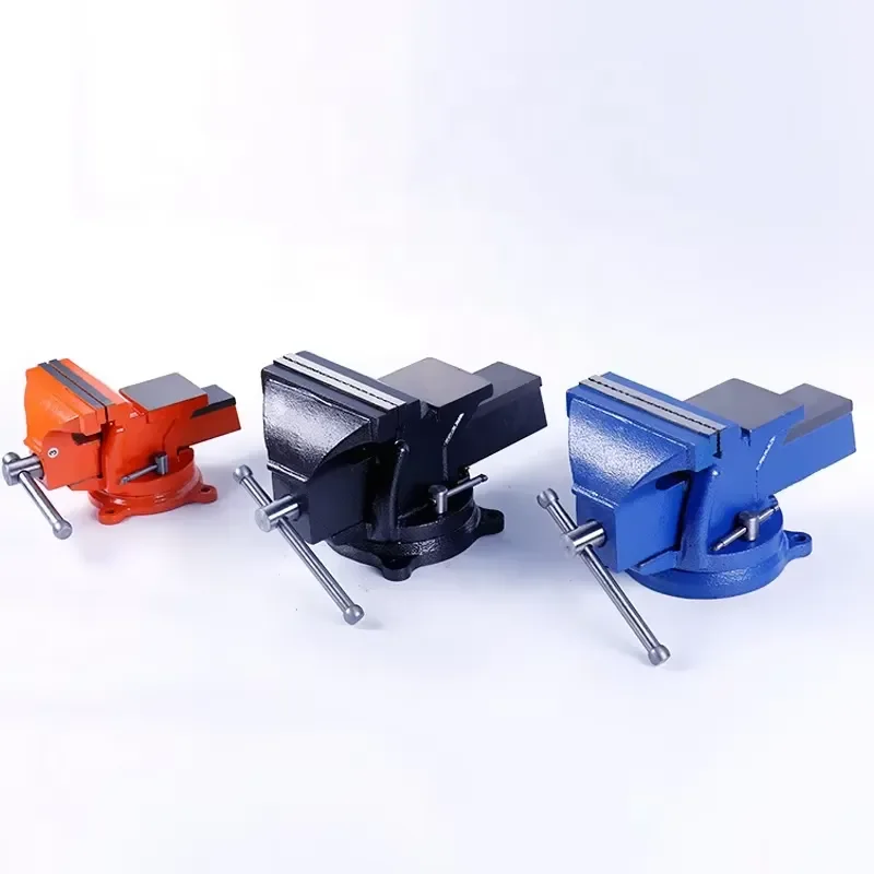3/4/5/6/8/10/12 Inch 360 Degree Rotating Bench Vise Multi Purpose Cast Iron Heavy Bench Vice with Anvil