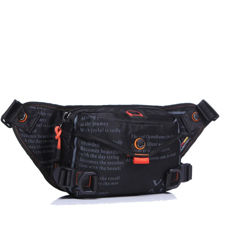 Impermeável Oxford Fanny Pack para homens, saco de cintura, bum, quadril, bolsa, bolsa, ombro, mensageiro, masculino, militar, sacos de peito, qualidade superior