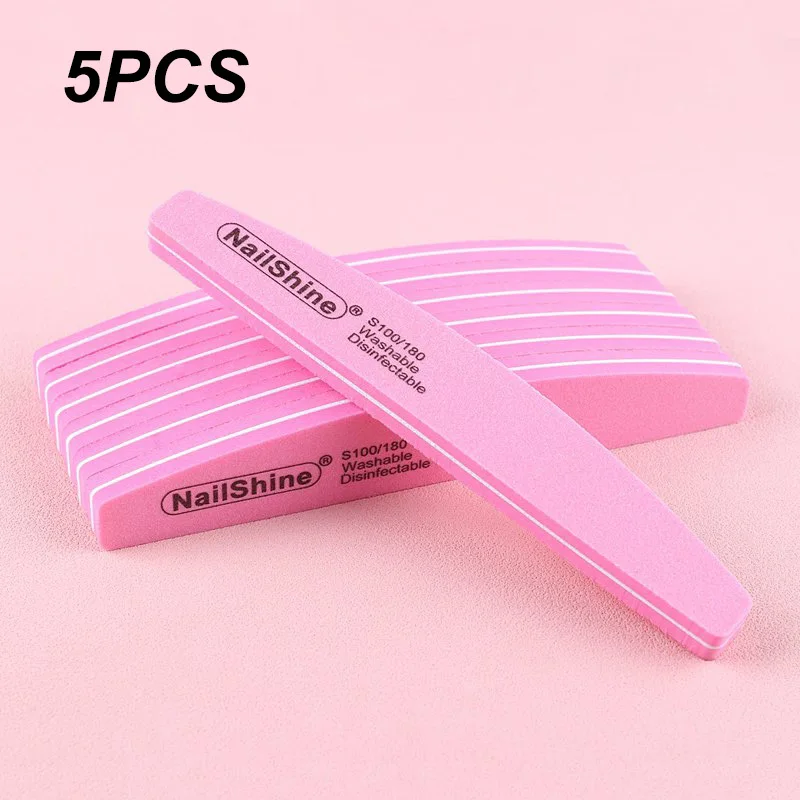 2/5/10PCS Professionele dubbelzijdig Nagelvijl Blok Kleurrijke Spons Nagellak Buffing Schuren Buffer Strip polijsten Pedicure