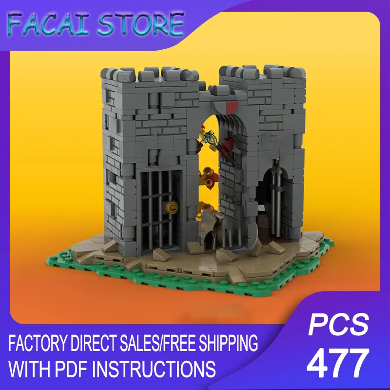 

Модель средневекового замка MOC: Модульные строительные блоки, технологичные конструкторы, рождественский подарок, игрушка для самостоятельной сборки