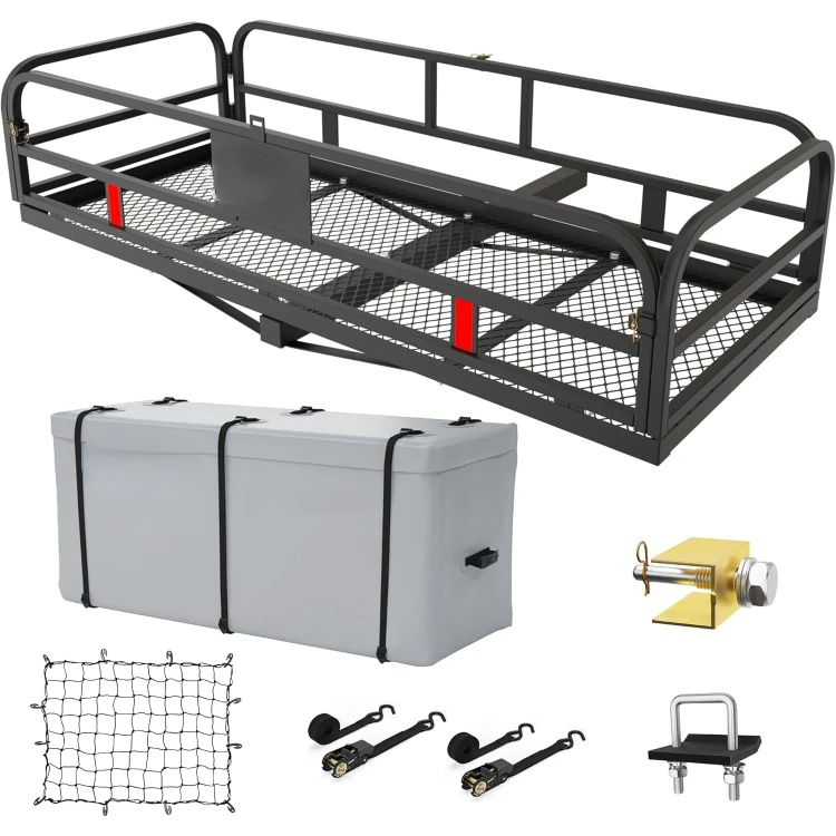 Hitch Cargo Carrier 500 LBS Capacity Vehicle Hitch Baskets 60