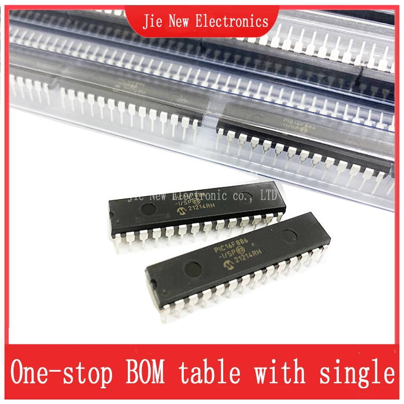 5 pièces PIC16F886-I/SP DIP-28, nouvel article original