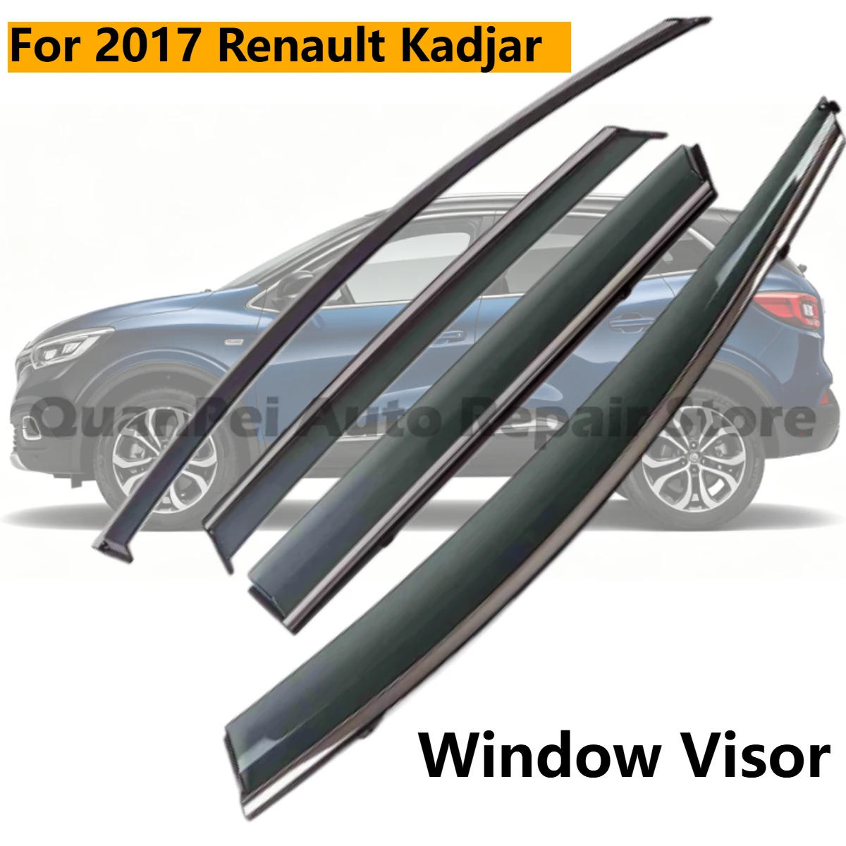 For 2017 Renault Kadjar Special Modified Rear Spoiler, Non-Destructive Installation Sport Fixed Wing