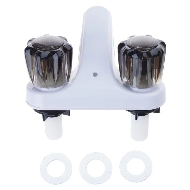 

hg89 Shower Faucet Valves Diverter with Double Knobs Easy Installation Shower Faucet Shower Part for Campers Travel Trailer