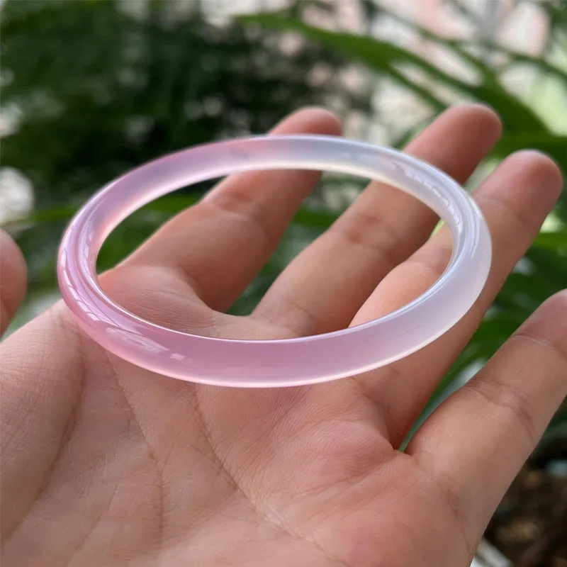 

Jia Le/ Natural Brazil Ice Powder Agate Bangle Accessories Women Fine Jewelry Banquet Party Narrow Bar Bracelet GirlFriends Gift