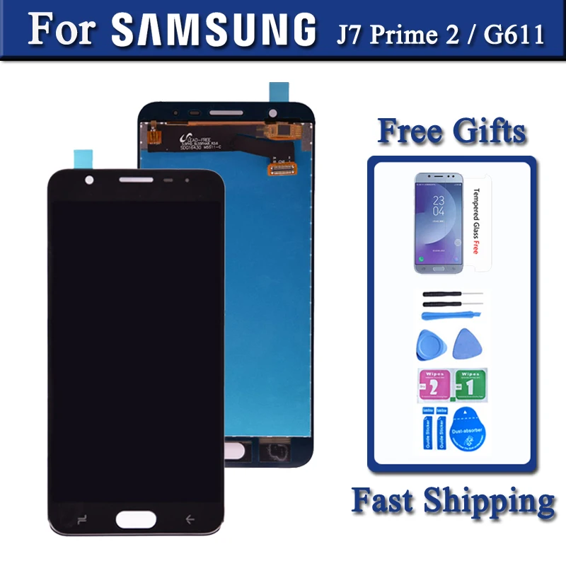 

Original For Samsung Galaxy J7 Prime 2 2018 G611 LCD Display Digitizer Touch Screen Assembly Replacement Part For G611 G611FF/DS