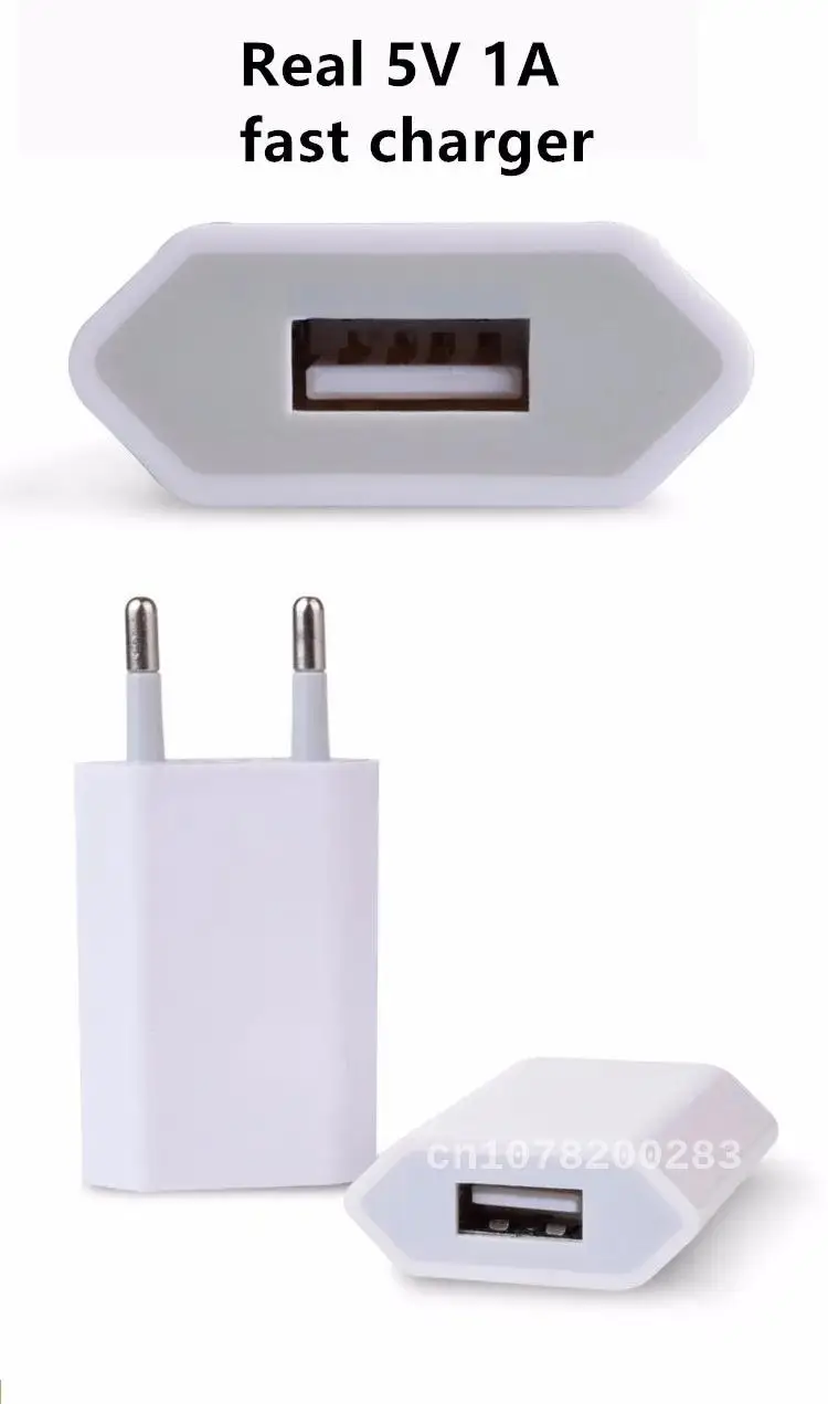 10PCS Lot Travel Wall Charging Charger Power Adapter USB AC EU Plug For iPhone X XS MAX MR 8 7 6 6s 5 5S SE 5C 4 4S 3GS