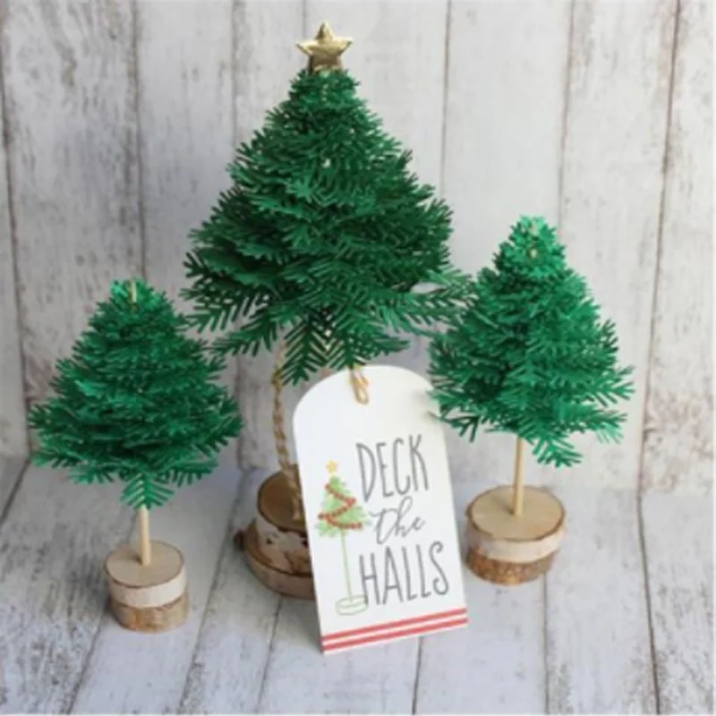 Christmas Tree Metal Cutting Dies Scrapbooking Embossing Folder Stencil Template For Die Cut Machine DIY Paper Craft Gift