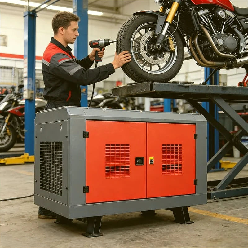 6HP 4.5KW 200L Air Compressor Direct Drive Industrial For Sandblasting Machine Spray Gun For Blow Molding Machine Customized