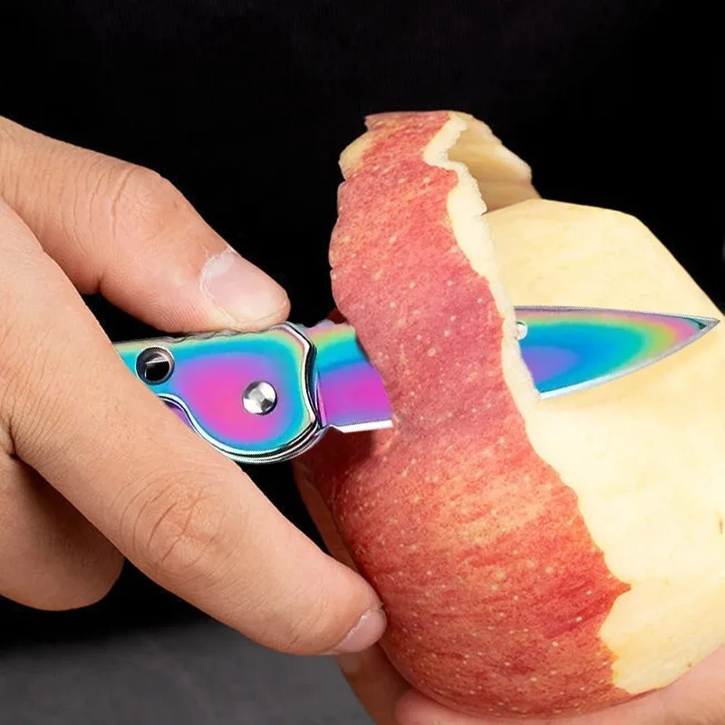 Folding Pocket Knife Stainless Steel Survival Hunting Camping Fishing Portable Fruit Carrying Outdoor Tools Survival Hand Tools