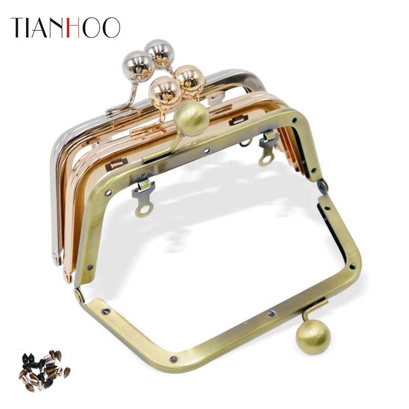 14cm Metal Purse Frame Ladies Bag Closure Trapezoid DOY New Screw For  Kiss Lock Handle Shoulder Accessories