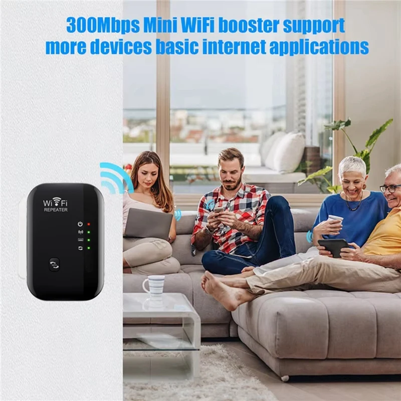 Super Sale Wireless WiFi Repeater 300Mbps Network Booster WiFi Extender US Plug