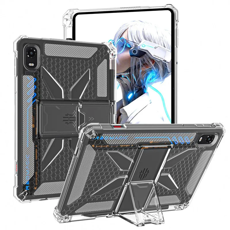 Pencil Holder For Funda RedMagic Astra 2 / Gaming Tablet 5 3 Pro 9.06 Astra2 Case Clear Soft TPU Shockproof Cover