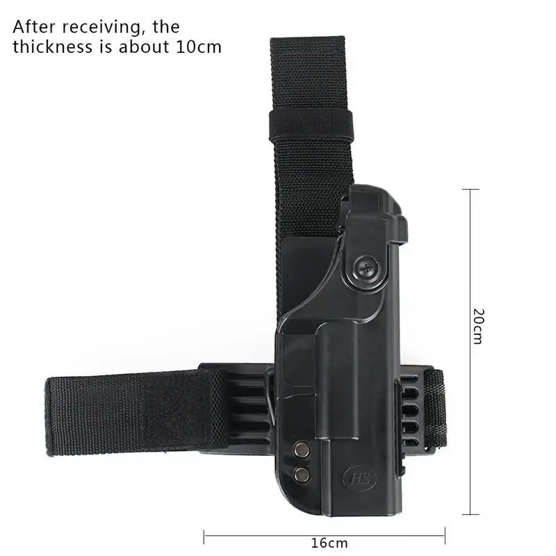 Adjustable G17 Leg Holster Plastic-Steel Quick-Draw Holster Tactical Outdoor Leg Pouch