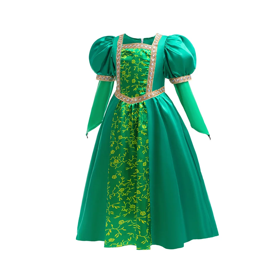 Girls Elegant Princess Dress Set Kids Green Cosplay Costume with Accessories Tiara Wand Jewelry for Carnival Party Halloween - AliExpress 1501 Girls Elegant Princess Dress Set Kids Green Cosplay Costume with Accessories Tiara Wand Jewelry for Carnival Party Halloween - AliExpress 1501