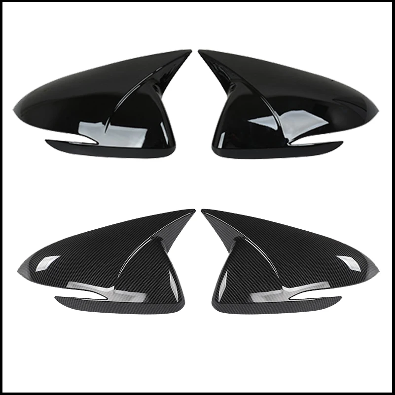 

For Hyundai Elantra 2016-2019 Rearview mirror Cover Sticker Trim With Horn Decorative Car Styling Auto Accessories