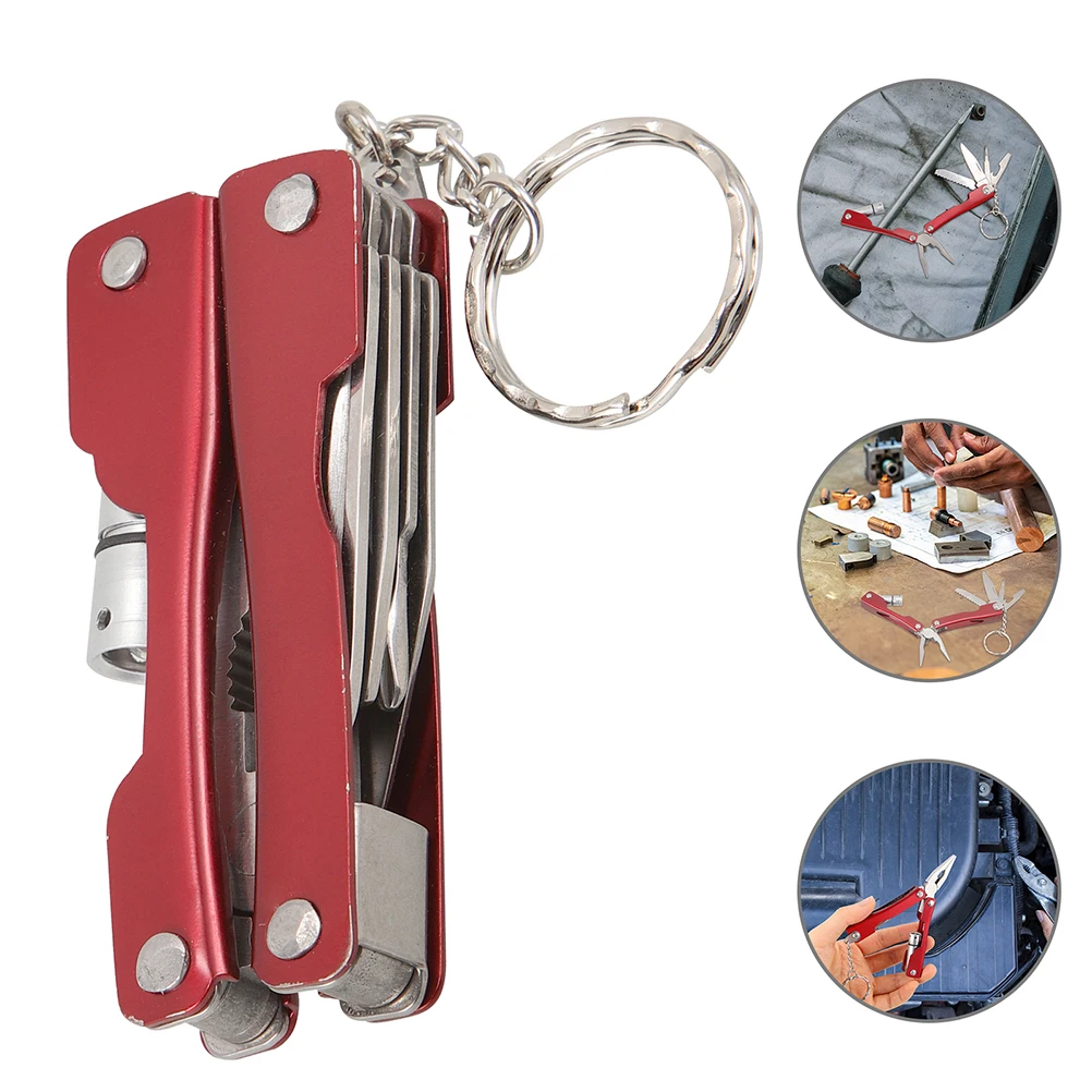 

2Pcs Multi Function Pliers Tool Stainless Steel LED Flashlight Camping Supplies Outdoor Emergency Vehicle Repair Small