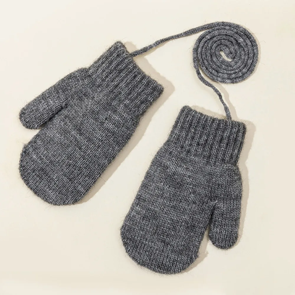 New Warm Winter Gloves Knitted Solid Color Touch Screen Gloves Full Finger Full Finger Gloves Unisex