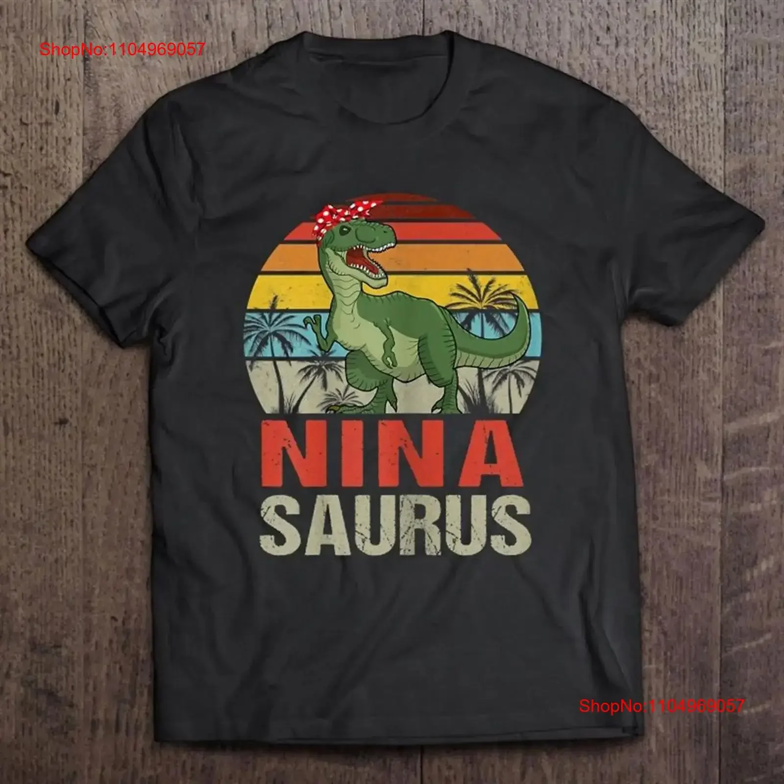 

Ninasaurus T Rex Dinosaur Забавная рубашка Nina Saurus Mother8217s Day винтажная стираная мягкая повседневная удобная дышащая модная рубашка