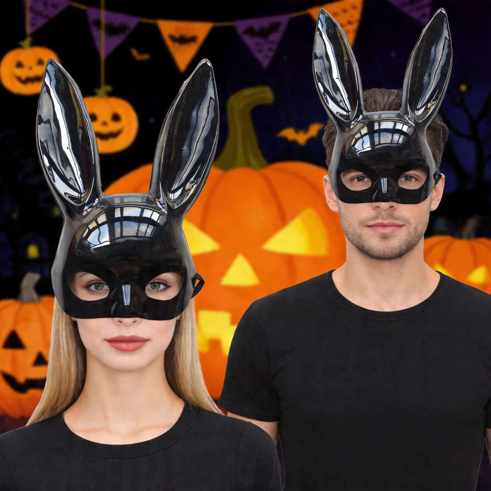 Halloween Sexy Rabbit Half Face Mask Women Cosplay Dance Party Costume Accessories